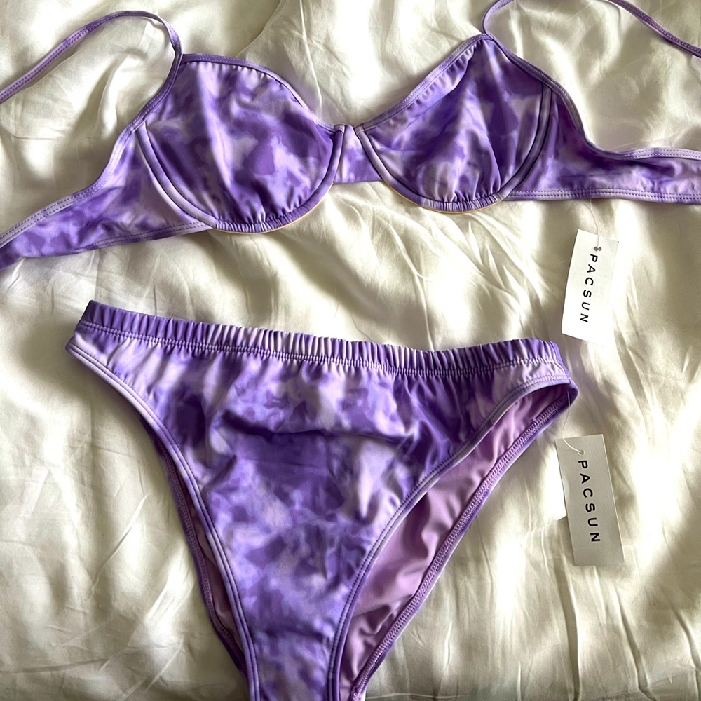 LA hearts balconette bikini